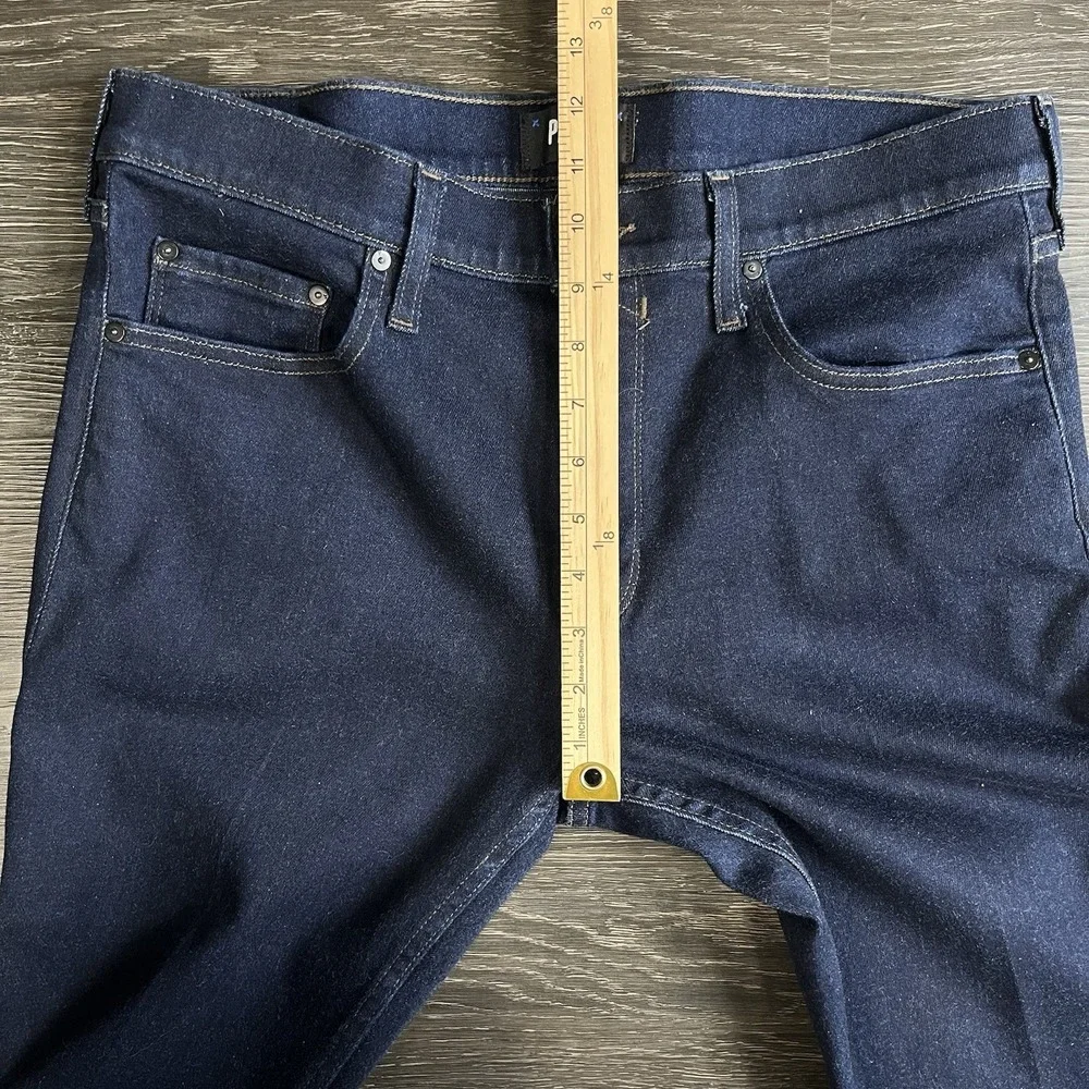 Paige Lennox Mens 36x34 Spence Denim Jeans Slim Indigo Preppy Minimalist Casual